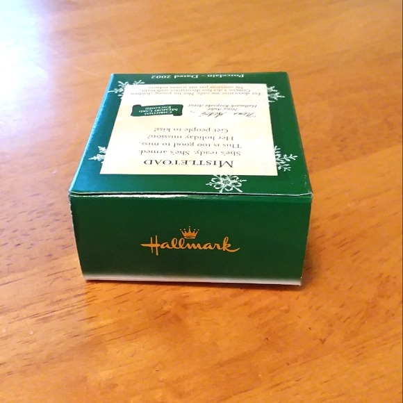 Mini Frog Ornament Hallmark Mistletoad NIB Vintage - Picture 4 of 11